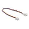 Delock Lüfter Verlängerungskabel PWM Stecker zu Buchse 4 Pin, Steckerlänge 13 mm, 30 cm