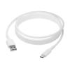 dbramante1928 re-charge - USB-Kabel - USB-C männlich zu USB 2.0 A männlich - 2 m - weiß - laden und synchronisieren, braided, 100 % recycelter Kunststoff