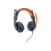 Logitech Zone Learn Wired On-Ear Headset for Learners, 3.5mm AUX - Kopfhörer mit Mikrofon - On-Ear - Ersatz - kabelgebunden - 3,5 mm Stecker