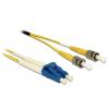 Delock - Netzwerkkabel - LC Single-Modus (M) zu ST Einzelmodus (M) - 10 m - 2 mm - Glasfaser - Duplex - 9 / 125 Mikrometer - G.657.A1 / OS2 - halogenfrei - Gelb