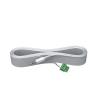 VISION Techconnect Modulare AV-Frontplatte - 30 JAHRE GARANTIE - installationstaugliches Audio-Kabel - Phoenix (M) zu Stereo-Miniklinke (M) - 10 m - Weiß