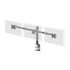 DS1003C-B1 / Desk mount for three flat screens up to 27, Max weight 10kg / VESA minimum  75 x 75mm, VESA maximum  100 x 100mm