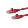 StarTech.com 0,5m Cat6 Snagless RJ45 Ethernet Netzwerkkabel - Rot - 50cm Cat 6 UTP Kabel - Netzwerkkabel - RJ-45 (M) zu RJ-45 (M) - 50 cm - UTP - CAT 6 - geformt, ohne Haken, verseilt - Rot
