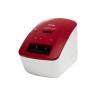 Brother QL-600R - Etikettendrucker - Thermodirekt - Rolle (6,2 cm) - 300 x 300 dpi - bis zu 71 mm / Sek. - USB 2.0 - Rot, weiß