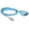 Delock Adapter RS-232 DB9 Buchse > 1 x Seriell RS-232 RJ45 Stecker 1 m