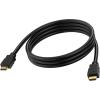 8K bei 60 Hz - HDMI Version 2.1 - 48 Gbps - doppelt abgeschirmt - vergoldete Stecker - HDMI (m) zu HDMI (m) - Außendurchmesser 7,3 mm - 28 AWG - 2 m - schwarz