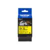 Brother HSe-661E - Schwarz auf Gelb - Rolle (3,1 cm x 1,5 m) 1 Kassette(n) Hängeverpackung - Schrumpfschlauch-Band