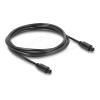 Delock - Digitales Audio-Kabel (optisch) - TOSLINK männlich zu TOSLINK männlich - 1.5 m - Glasfaser - Schwarz