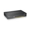 Zyxel GS1920-8HPv2 - Switch - Smart - 8 x 10 / 100 / 1000 (PoE+) + 2 x Kombi-Gigabit-SFP - Desktop, wandmontierbar - PoE+ (130 W)
