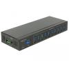 Externer Industrie Hub 10 x USB 3.0 Typ-A mit 20 kV ESD Schutz Delock