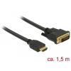 HDMI zu DVI 24+1 Kabel bidirektional 1,5 m Delock