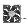 Delock Axiallüfter 12 V DC, 80 x 80 x 25 mm schwarz