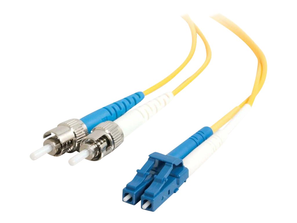 C2G LC-ST 9 / 125 OS1 Duplex Singlemode PVC Fiber Optic Cable (LSZH) - Patch-Kabel - ST Einzelmodus (M) zu LC Single-Modus (M) - 1 m - 1 m - Glasfaser - Duplex - 9 / 125 Mikrometer - OS1 - halogenfrei - Gelb