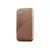 WD My Passport SSD WDBAGF0010BGD - SSD - verschlüsselt - 1 TB - extern (tragbar) - USB 3.2 Gen 2 (USB-C Steckverbinder) - 256-Bit-AES - Gold