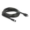 Delock M12 Kabel A-kodiert 17 Pin Buchse zu HDMI Stecker 3 m schwarz