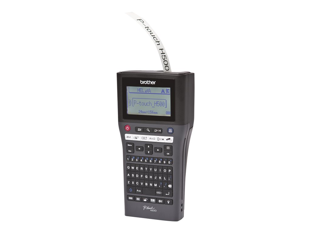 Beschriftungsgerät P-touch H500 / 180dpi / bis 30mm / sec / 3,5 - 24mm / Bandbreite / inkl. Schneideeinheit & TZe-Schriftband / 3J.