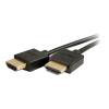 C2G 2ft 4K HDMI Cable - Ultra Flexible Cable with Low Profile Connectors - HDMI-Kabel - HDMI männlich zu HDMI männlich - 61 cm - Doppelisolierung - Schwarz