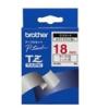 Brother TZe-242 - Standard-Klebstoff - Rot auf Weiß - Rolle (1,8 cm x 8 m) 1 Kassette(n) laminiertes Band - für Brother PT-D600, P-Touch PT-1880, D450, D800, E310, E550, E800, P900, P950