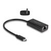 Delock - Netzwerkadapter - Thunderbolt 3 - Gigabit Ethernet x 1 - Schwarz