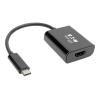 Eaton Tripp Lite Series USB C to HDMI Adapter Converter M / F 4K USB Type C to HDMI Black USB Type C, Thunderbolt 3 Compatible - Externer Videoadapter - USB-C 3.1 - HDMI - Schwarz