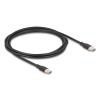 Delock USB 2.0 Kabel USB-C Stecker zu Stecker PD 3.0 60 W 2,5 m schwarz Silikon