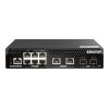 QNAP - Switch - halbe Breite - managed - 10 x 2.5GBase-T + 2 x 10 Gigabit SFP+ + 6 x 2.5GBase-T + 2 x 10 Gigabit Ethernet - PoE++ (310 W)