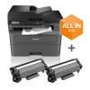 Brother MFC-L2827DWXL - Multifunktionsdrucker - s / w - Laser - A4 / Legal (Medien) - bis zu 32 Seiten / Min. (Kopieren) - bis zu 32 Seiten / Min. (Drucken) - 250 Blatt - 33.6 Kbps - USB 2.0, LAN, Wi-Fi(n)