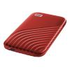 WD My Passport SSD WDBAGF0010BRD - SSD - verschlüsselt - 1 TB - extern (tragbar) - USB 3.2 Gen 2 (USB-C Steckverbinder) - 256-Bit-AES - Rot