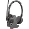 Poly Savi 8220 - Savi 8200 series - Headset - On-Ear - DECT / Bluetooth - kabellos - Adapter USB-A via Bluetooth - Schwarz - UC-zertifiziert, Zertifiziert für Microsoft Teams - Replaces Poly SKU 209214-02