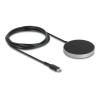 Delock - Induktive Ladematte - 15 Watt - 1.25 A - Schwarz / Grau