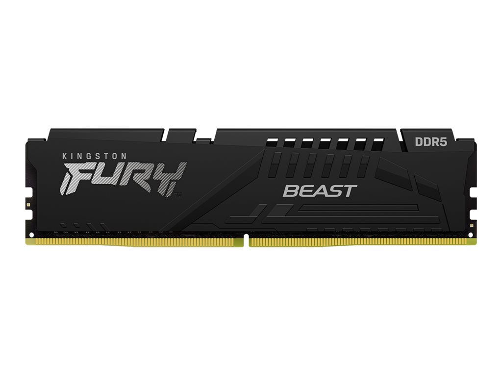 Kingston FURY Beast - DDR5 - Kit - 32 GB: 2 x 16 GB - DIMM 288-PIN - 5600 MT / s / PC5-44800 - CL40 - 1.25 V - ungepuffert - on-die ECC - Schwarz