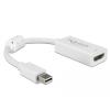 Mini DisplayPort 1.4 Adapter zu HDMI 4K 60 Hz mit HDR Funktion Passiv weiß Delock