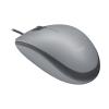 Logitech M110 Silent - Maus - rechts- und linkshändig - optisch - 3 Tasten - kabelgebunden - USB-A - Mid Gray