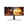 AOC Gaming CU34G4Z - LED-Monitor - Gaming - gebogen - 86.4 cm (34") - 3440 x 1440 WQHD @ 240 Hz - Fast VA - 450 cd / m² - 2500:1 - DisplayHDR 400 - 0.5 ms - 2xHDMI, DisplayPort - Schwarz, Rot
