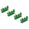 DIN-Schienenklammer - grün (Packung mit 4)