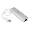 3 Port Portable USB 3.0 Hub plus GbE