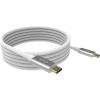 USB 3.2 10 Gbps - verdrillte Paar-Konstruktion - unterstützt 5 A Ladestrom - USB-C 3.2 (m) zu USB-C 3.2 (m) - Außendurchmesser 5 mm - 32+24 AWG - 4 m - weiß