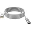 USB 3.2 Gen 1 5 Gbps - unterstützt 3 A Ladestrom - USB-C 3.2 (m) zu USB-C 3.2 (f) - Außendurchmesser 4,5 mm - 22+30 AWG - 2 m - weiß
