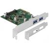 PCI Express x4 Karte zu 2 x extern USB 3.1 Gen 2 Typ-A Buchse Delock