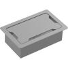 Tischumrandung - tischmontierter Rahmen, der 9 x Module aufnimmt - keine Module enthalten - 295 x 185 x 89 mm - Ausschnitt 255 x 145 mm - matt schwarz