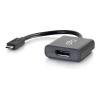 C2G - Videoadapter - USB-C (M) zu DisplayPort (W) - USB 3.1 / Thunderbolt 3 / DisplayPort - 30 V - 20 cm - 4K30Hz Unterstützung, aktiv - Schwarz