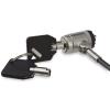 StarTech.com Laptopschloss (Push-to-Lock Taste, 2 m Stahlkabel, Notebook Diebstahlsicherung, Kabelschloss) - Sicherheitskabelschloss - Schwarz, Silber - 2 m