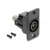 Delock - Antennendose - zu F Weiblich - IEC (Stecker) - 1 Modul - Schwarz