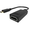 Steckt in USB-C und hat eine HDMI-Buchse in voller Größe - maximale Auflösung 4K 30 Hz - USB-C 3.1 (m) zu HDMI (f) - Treiber im Adapter integriert - schwarz