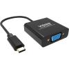 Steckt in USB-C und hat eine vollwertige VGA-Buchse - maximale Auflösung 2560 x 1600 bei 60 Hz - USB-C 3.1 (m) zu VGA (f) - Treiber im Adapter integriert - schwarz
