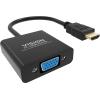 Maximale Auflösung 1920 x 1080 - wandelt VGA nicht in HDMI um - HDMI (m) zu VGA (f) - Außendurchmesser 5,0 mm - Gesamtlänge 230 mm - schwarz