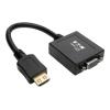 Eaton Tripp Lite Series HDMI to VGA with Audio Converter Cable Adapter for Ultrabook / Laptop / Desktop PC, (M / F), 6-in. (15.24 cm) - Videoadapter - TAA-konform - HDMI männlich zu HD-15 (VGA) weiblich - 15.24 cm - Schwarz - 1920 x 1200 (WUXGA) Support