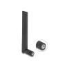 Delock WiFi 6E Antenne RP-SMA Stecker 3 dBi omnidirektional mit Kippgelenk schwarz