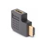 StarTech.com Right Angle HDMI 2.0 Adapter, 90-Degree HDMI Port Saver, M / F - High Speed - HDMI-Adapter - HDMI männlich zu HDMI weiblich nach rechts abgewinkelt - Schwarz - Support von 4K 60 Hz, bi-direktional, Passiv