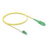 Delock - Netzwerkkabel - LC / APC Einzelmodus (M) zu SC / APC Einzelmodus (M) - 1 m - 2 mm - Glasfaser - Simplex - 9 / 125 Mikrometer - G.657.A2 / OS2 - halogenfrei - Gelb